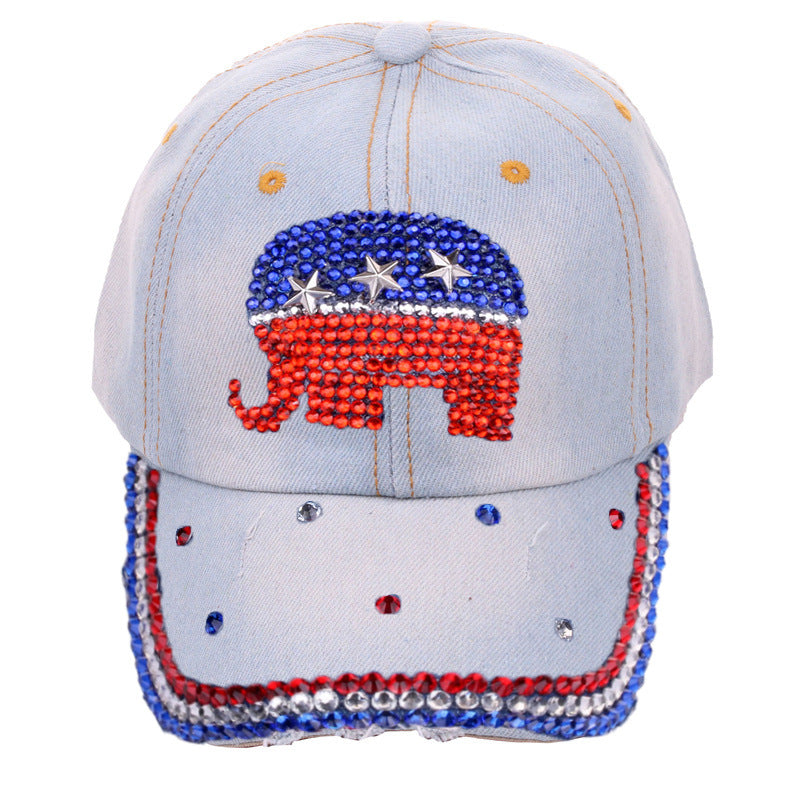 Wholesale Cotton Dot Diamond Baseball Cap